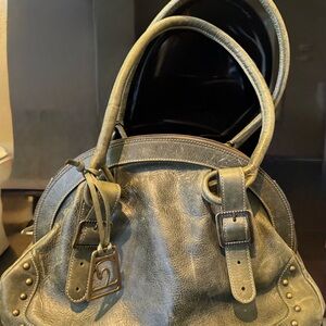 Elegant Green Leather Shoulder Bag